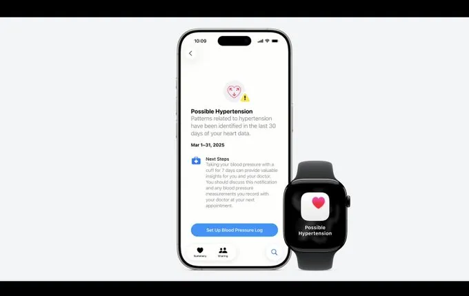 Apple Watch hypertension notifications