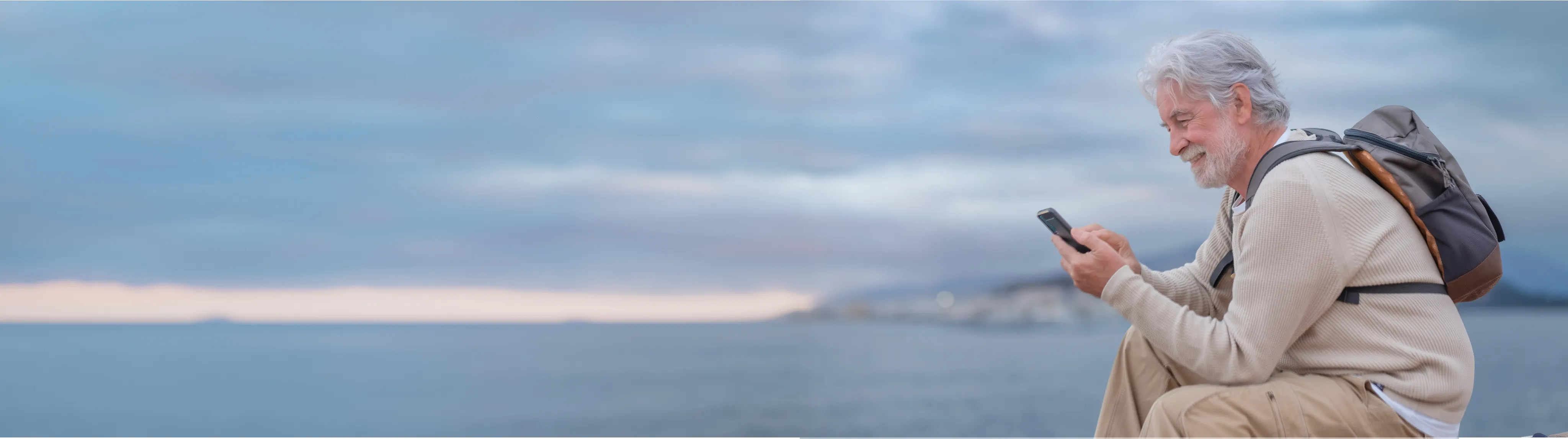 Image of a man on cellphone