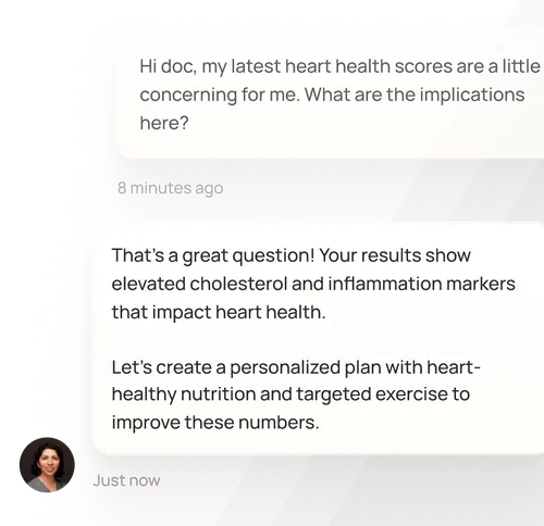 Doctor chat interface