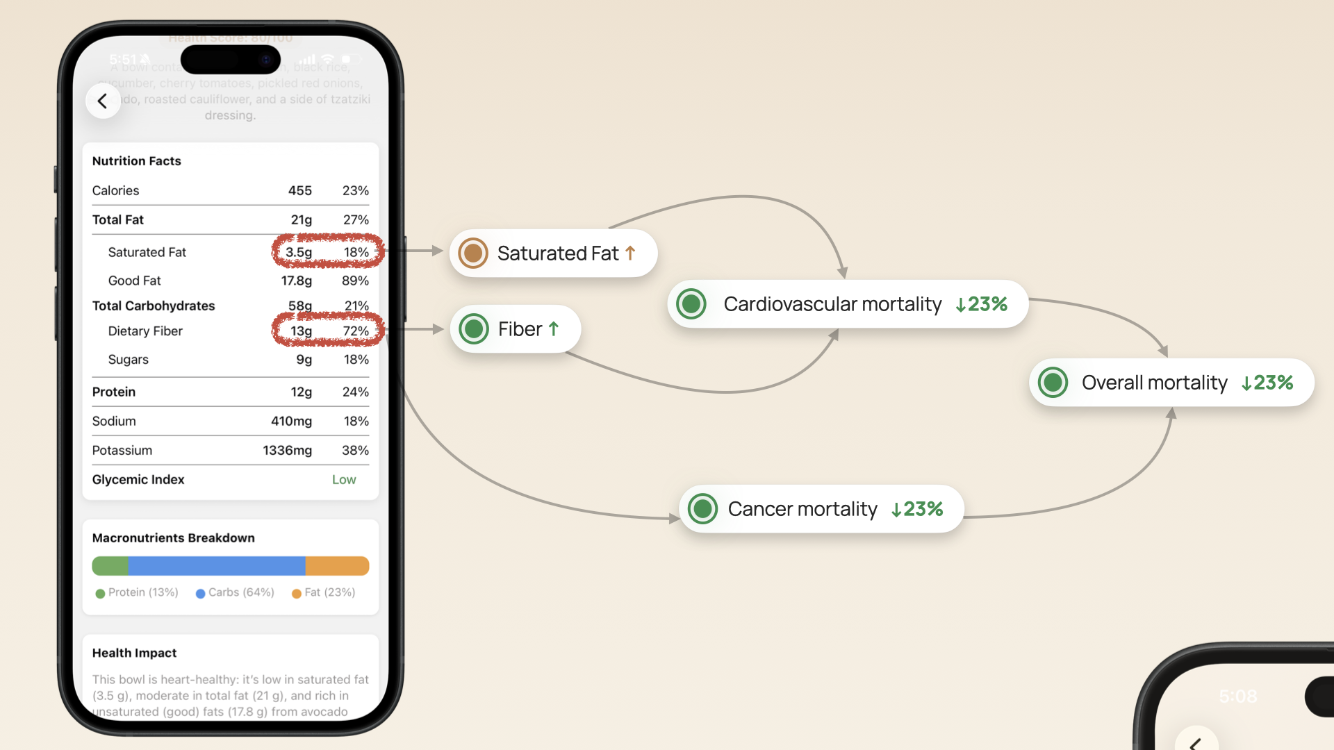 How fiber reduces overall mortality by 23%