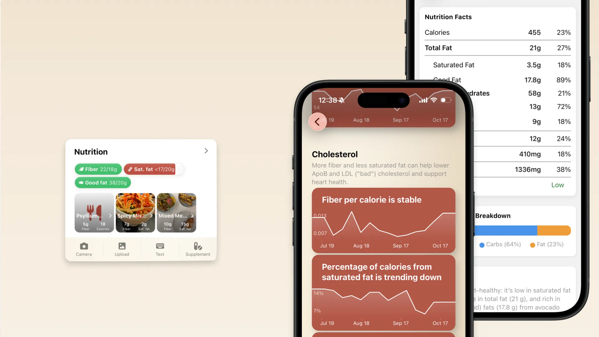 How to track saturated fat and fiber with an app